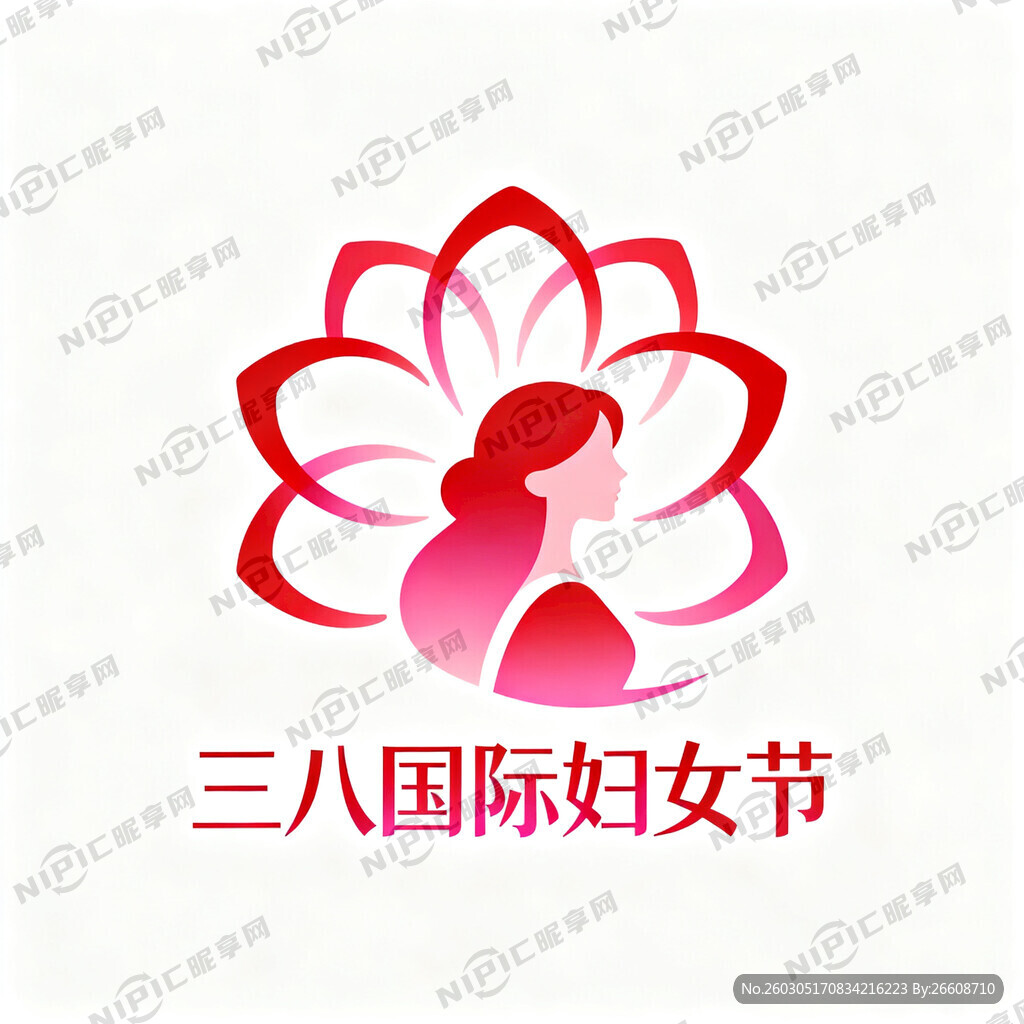 设计三八国际妇女节LoGO
