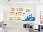 现代简约风办公室墙面装饰