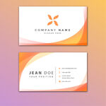 简约渐变风格商务名片设计