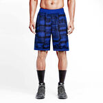 男士蓝色迷彩运动短裤展示