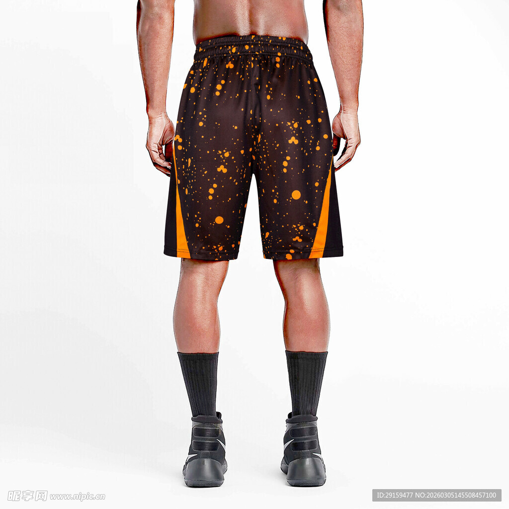 男士个性印花运动短裤