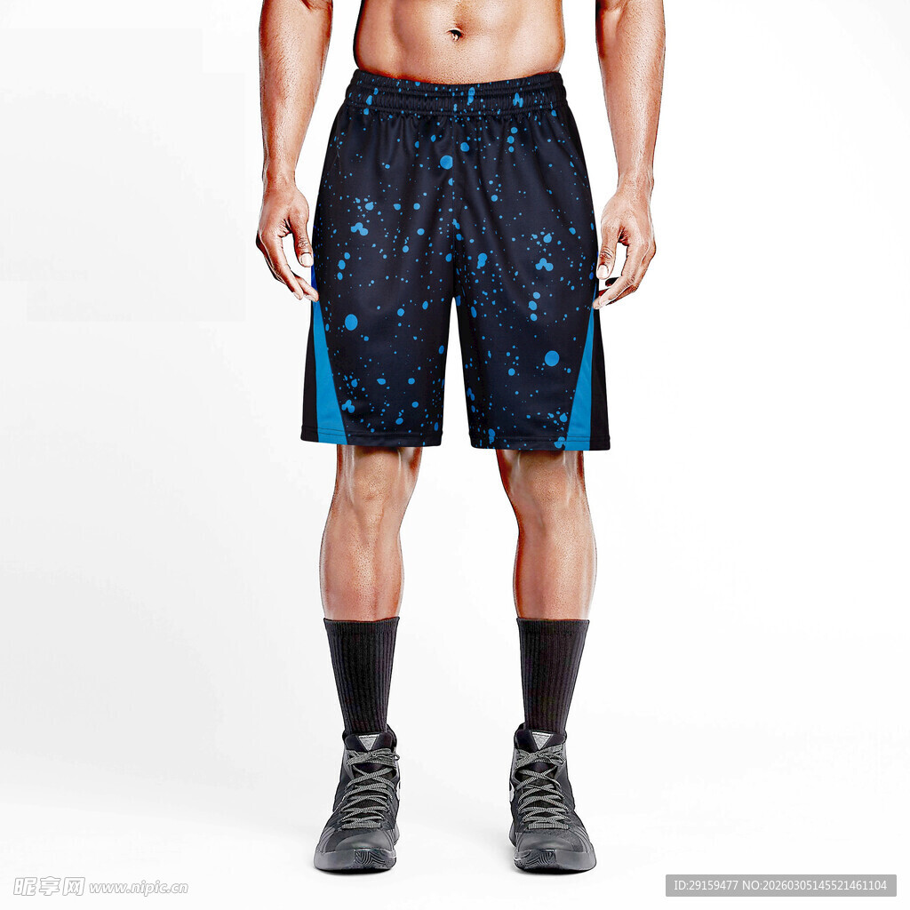男士运动短裤展示