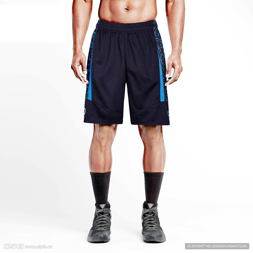 男士运动短裤展示