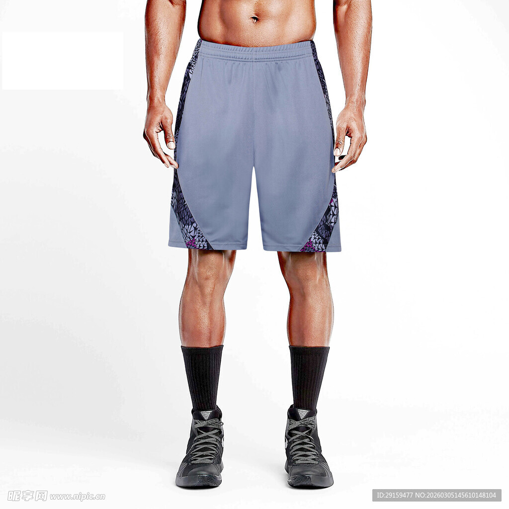 男士运动短裤展示