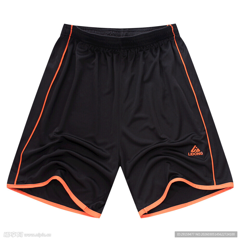 黑色运动短裤
