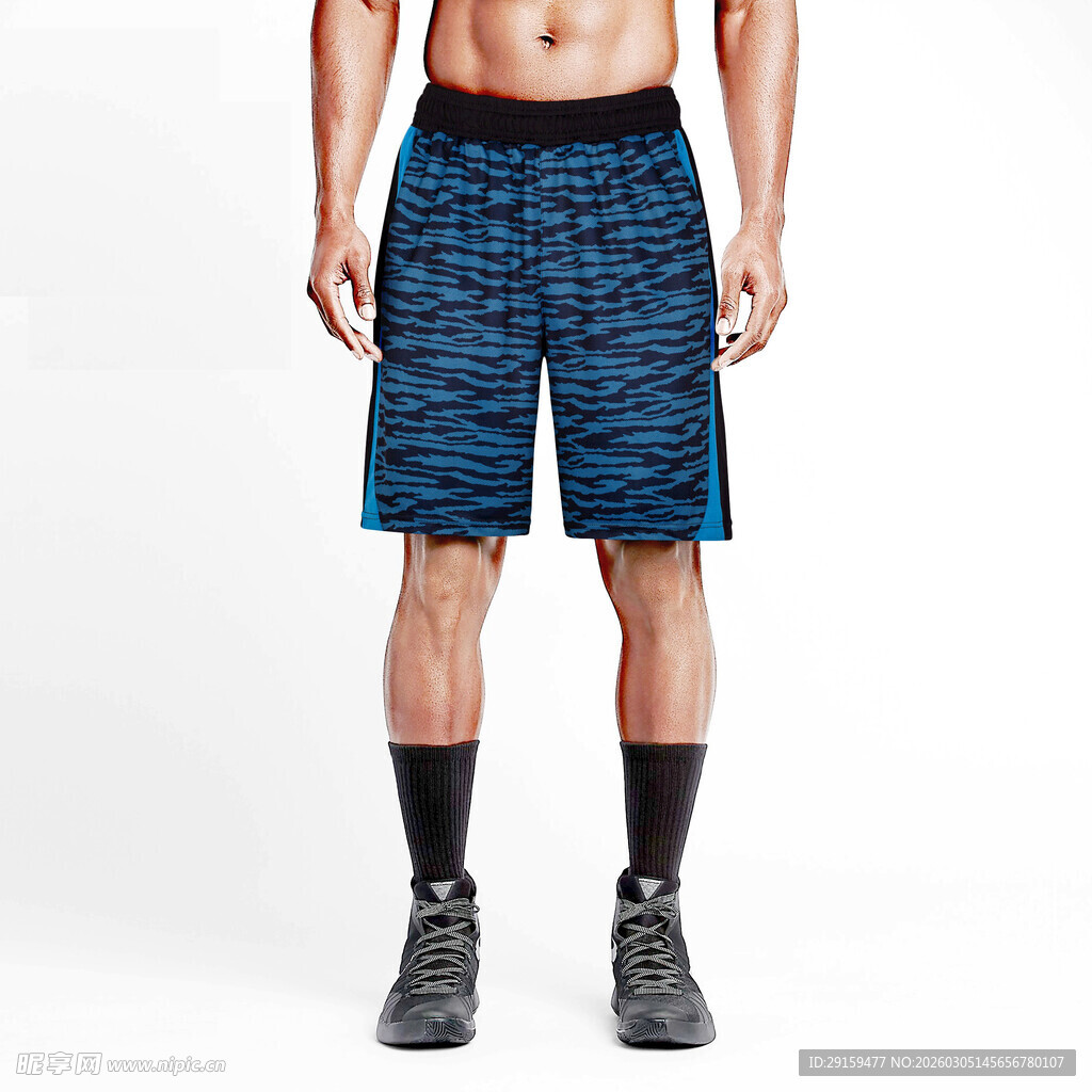 男士运动短裤展示