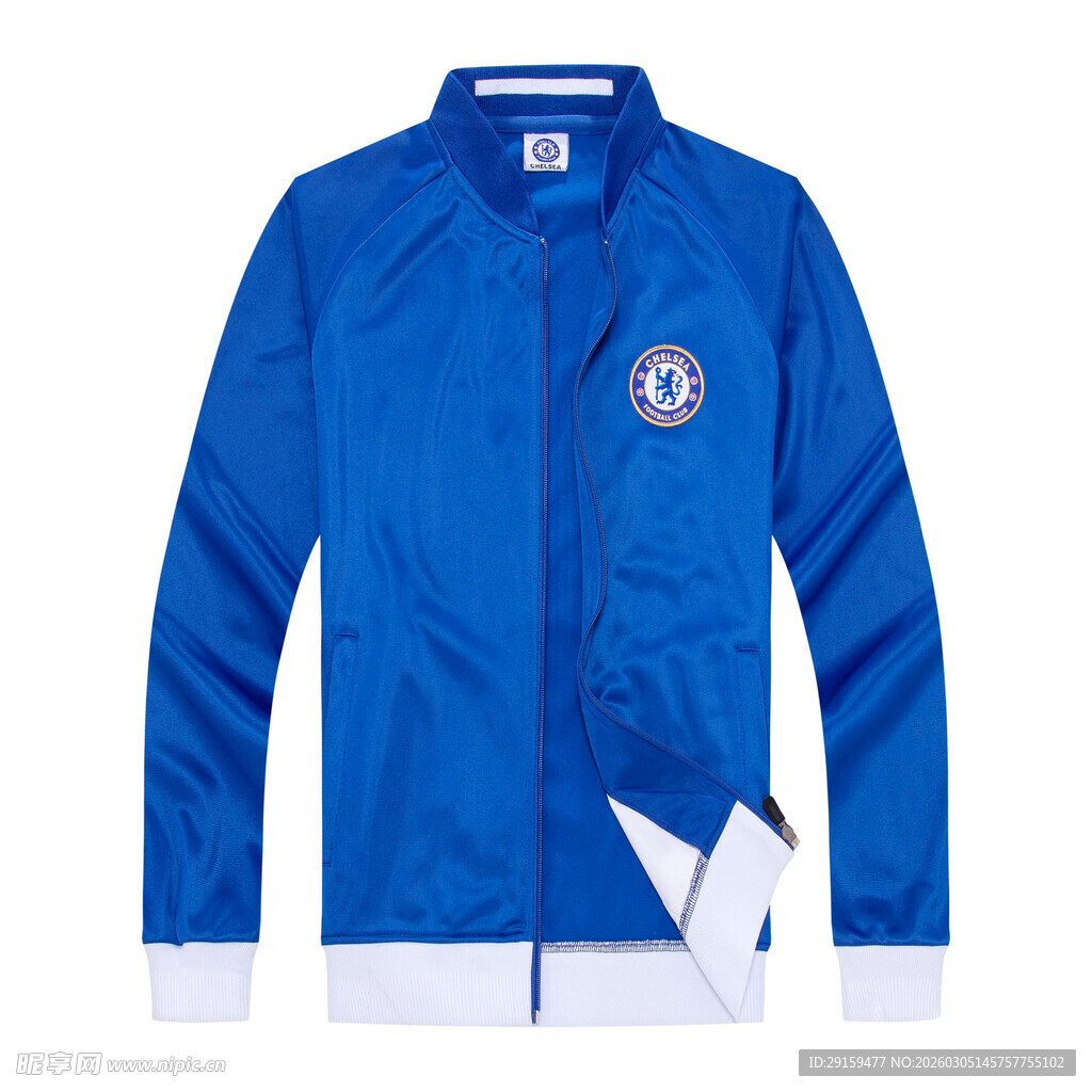 蓝色切尔西足球俱乐部外套