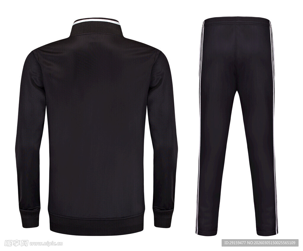 男士黑色运动套装
