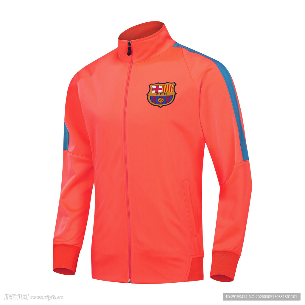 巴塞罗那队橙色运动夹克