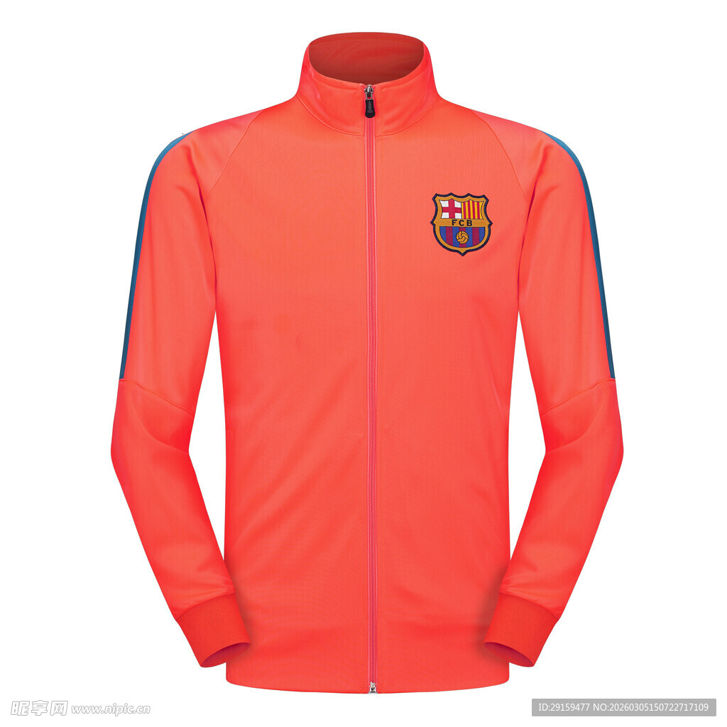 巴塞罗那足球俱乐部橙色外套