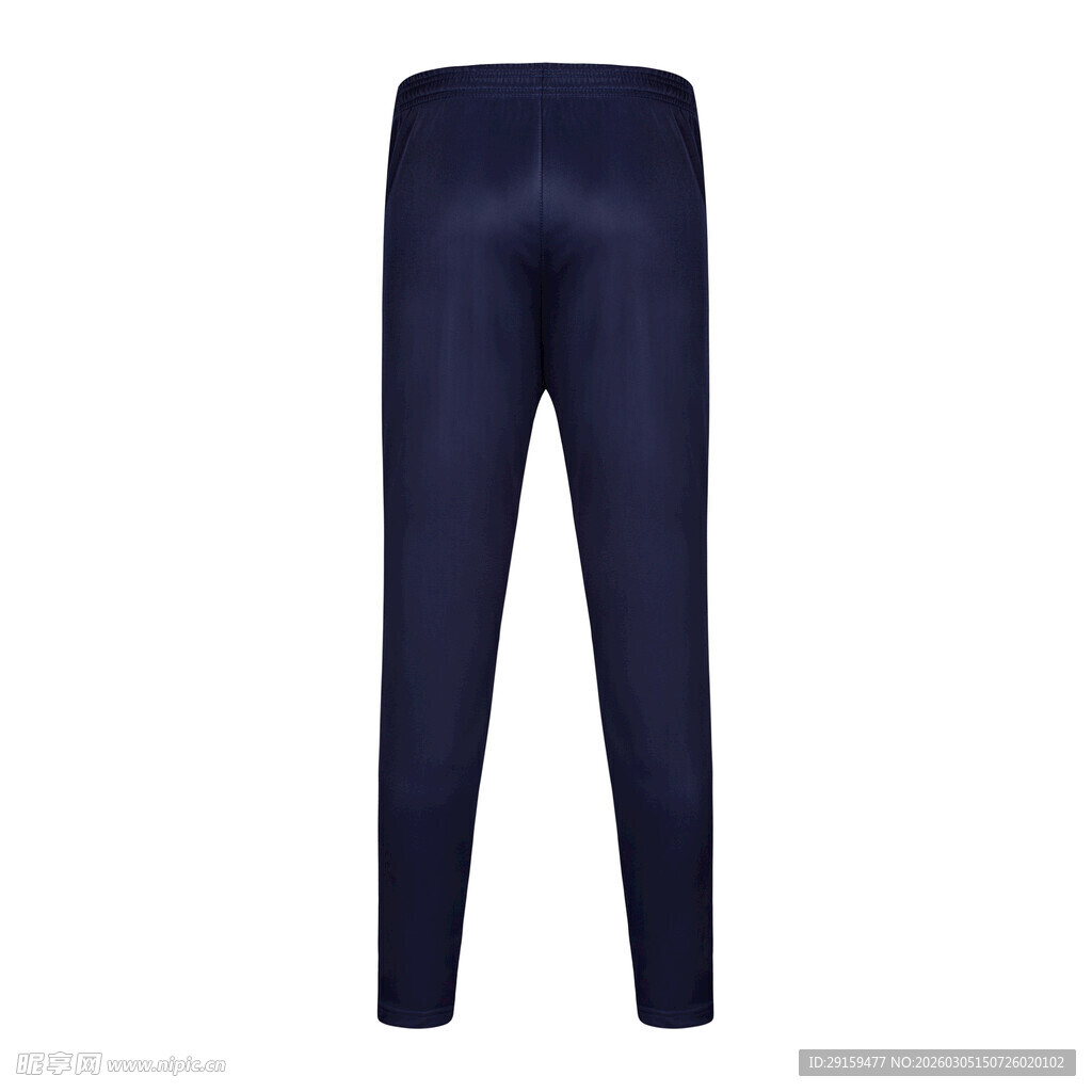深蓝色休闲长裤展示