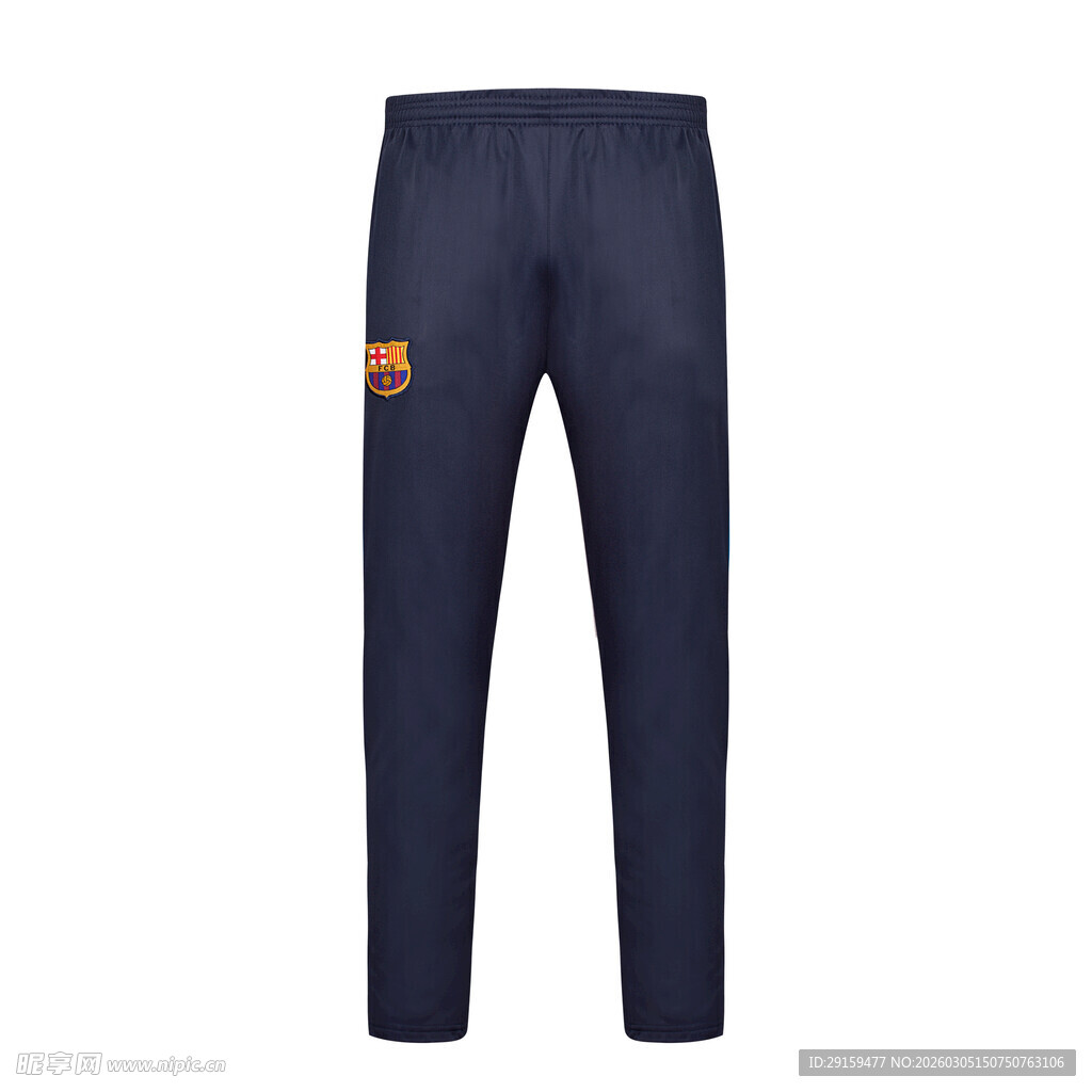 深蓝色运动长裤