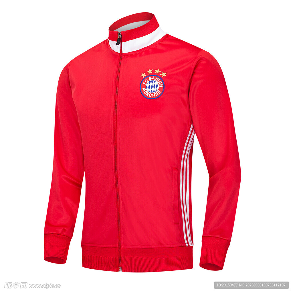 拜仁慕尼黑红色运动外套