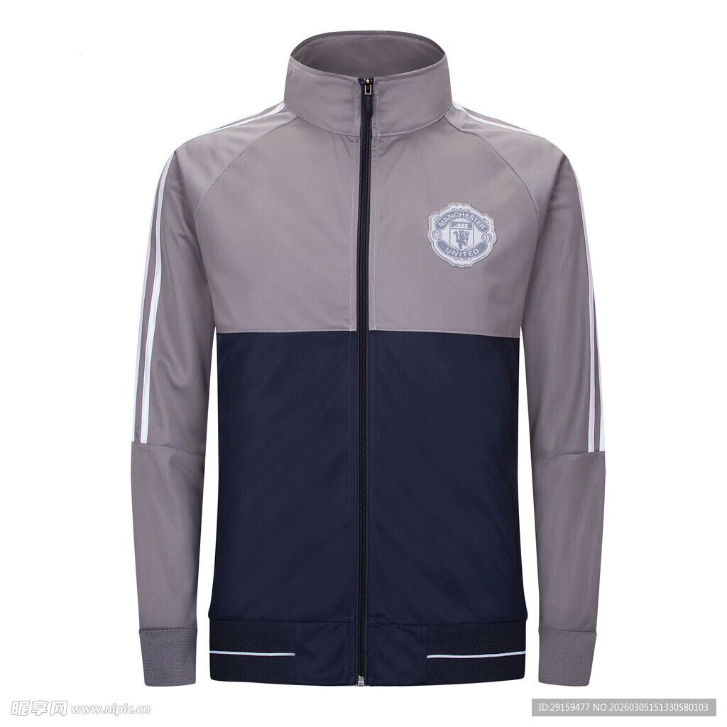 男士双色拼接运动夹克