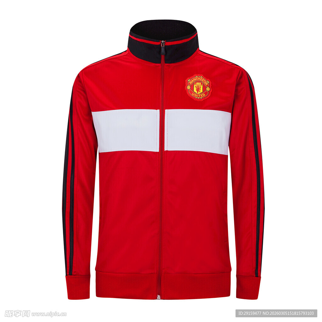 曼联红色运动夹克外套