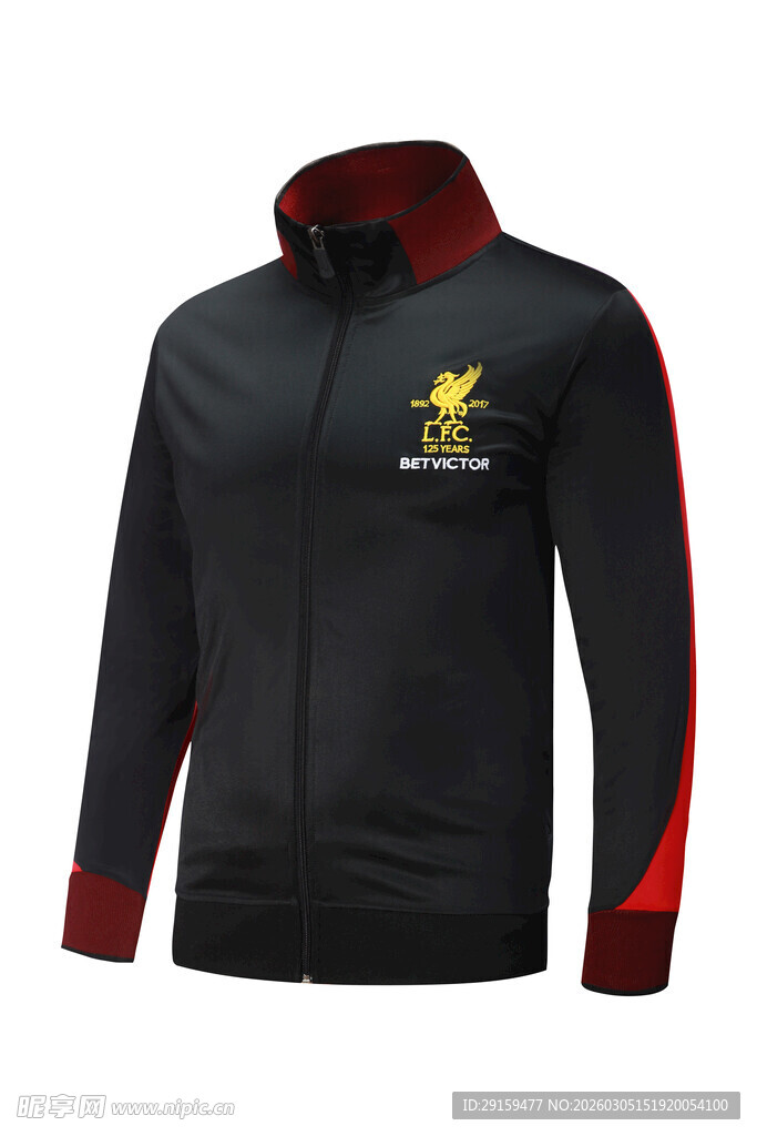 利物浦足球俱乐部拉链卫衣