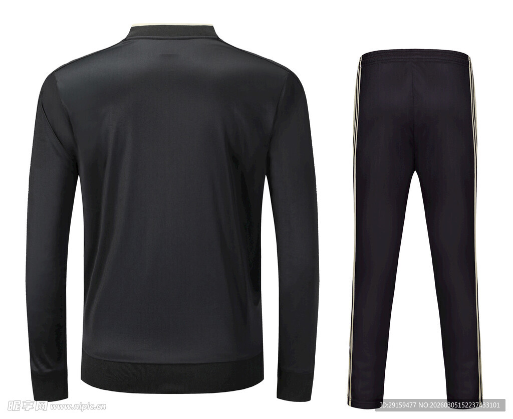 黑色长袖运动套装