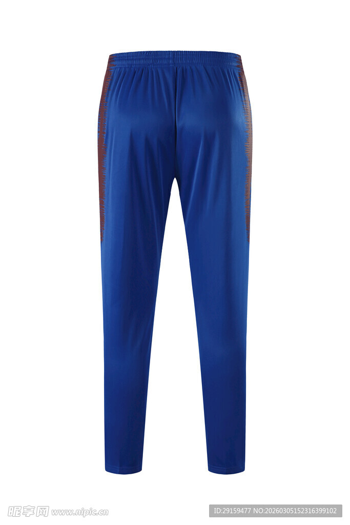 蓝色运动长裤展示