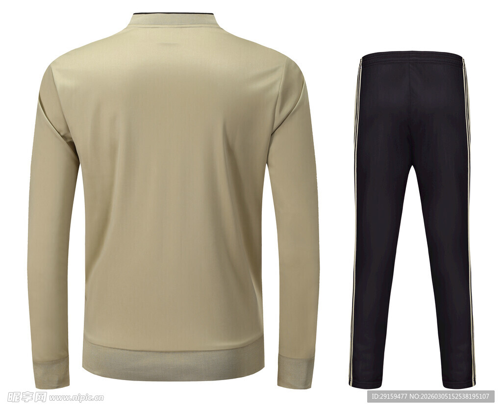 男士长袖上衣与长裤套装