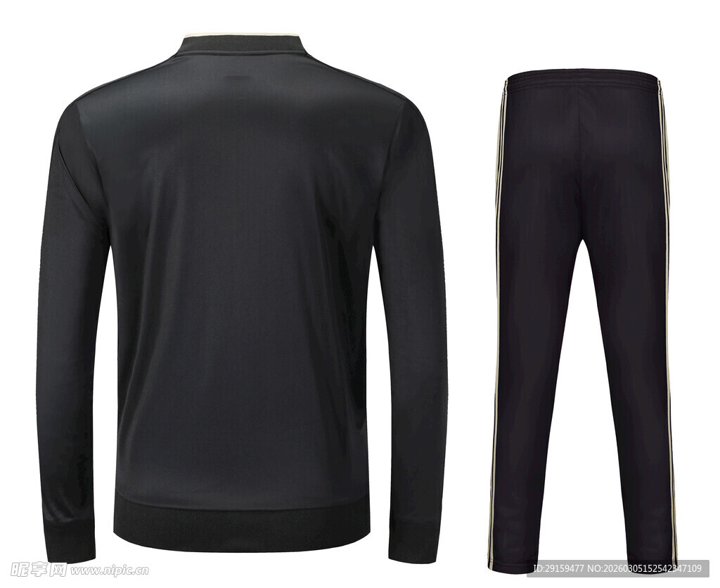 黑色长袖运动套装