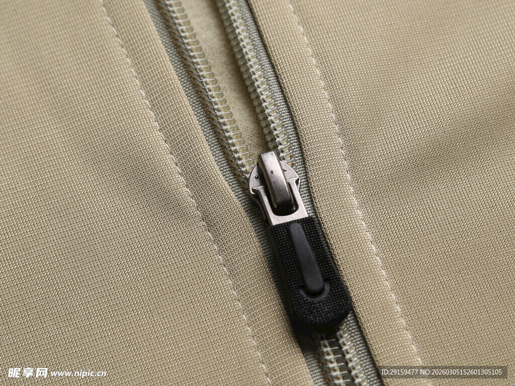 拉链细节特写