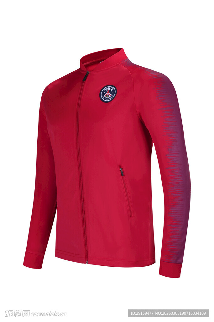 红色运动外套时尚有型