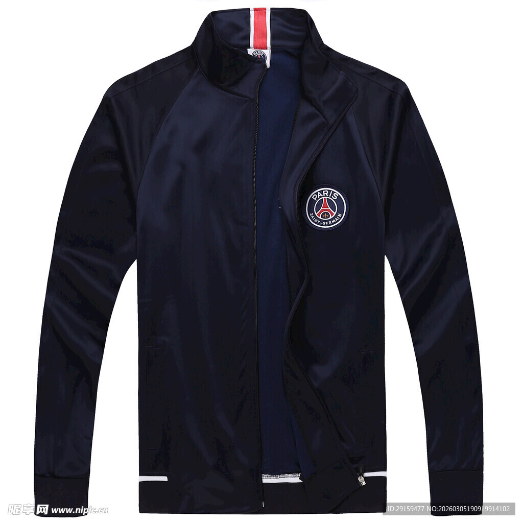巴黎圣日耳曼深蓝色运动外套