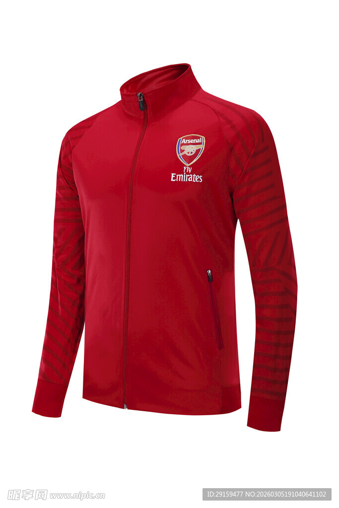 阿森纳红色长袖运动上衣