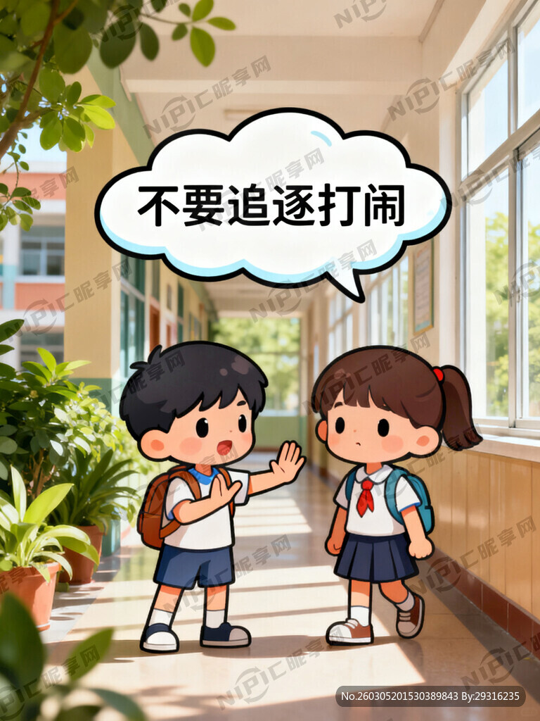 不要追逐打闹