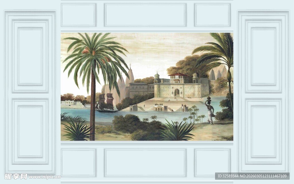 海边风景壁画装饰画