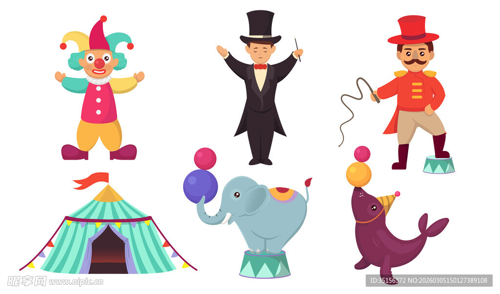 马戏团角色与道具