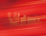 红色动感城市建筑背景