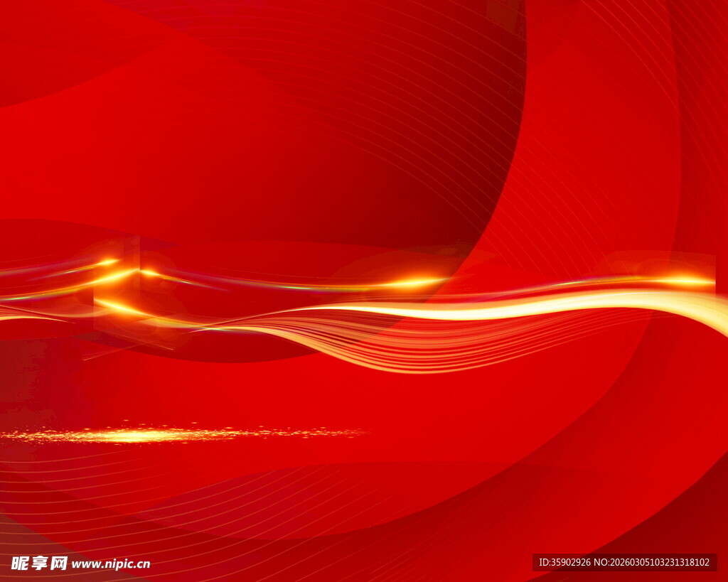 红色动感光线背景图