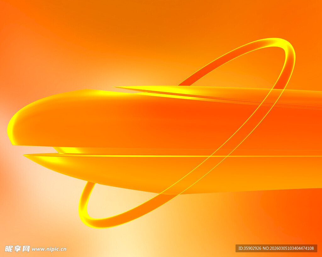 橙色动感线条抽象图案