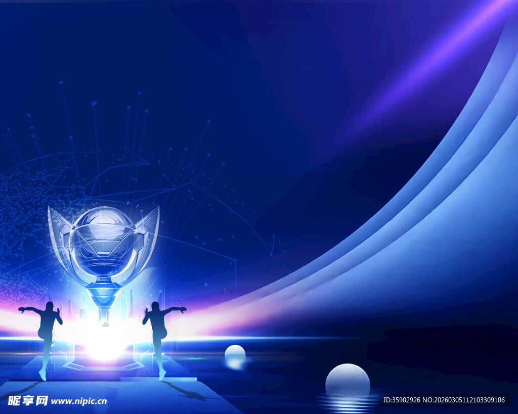 科技感未来机器人场景