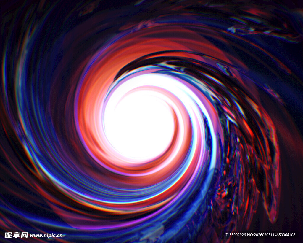 绚丽旋涡光效图案