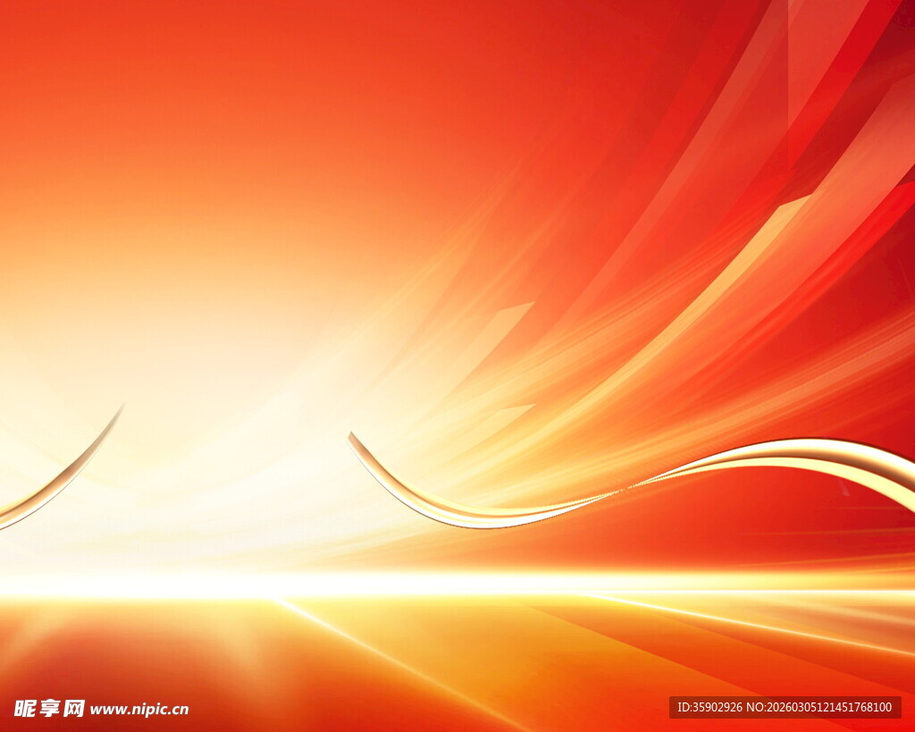 炫彩红色科技感背景画面