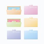 多彩文件收纳盒展示