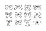线条蝴蝶结