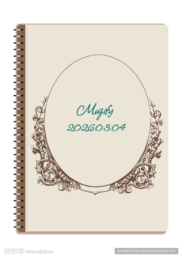 线圈本 复古边框