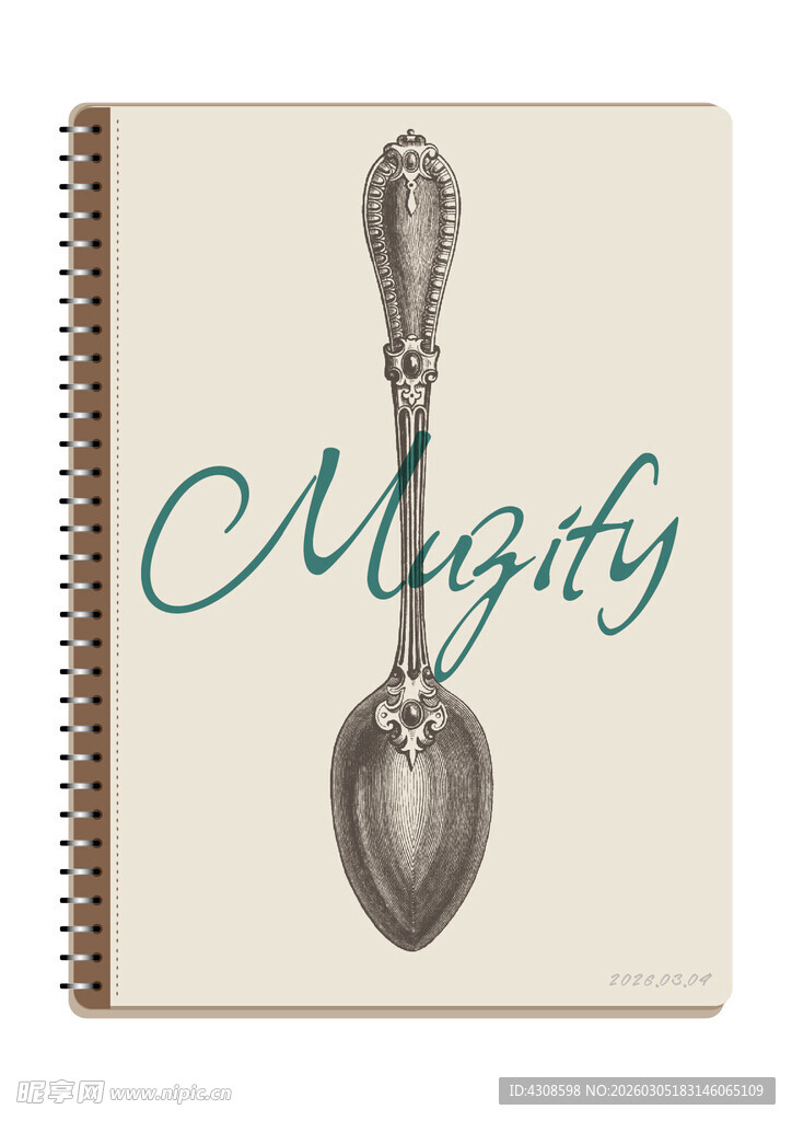 线圈本 复古餐具