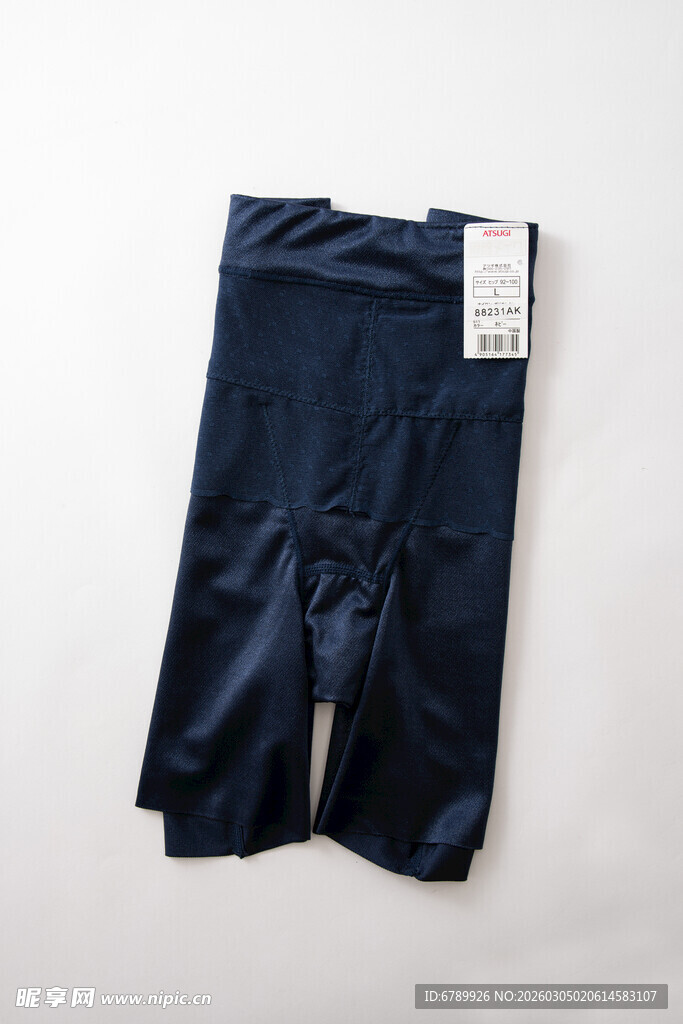 深蓝色紧身裤展示