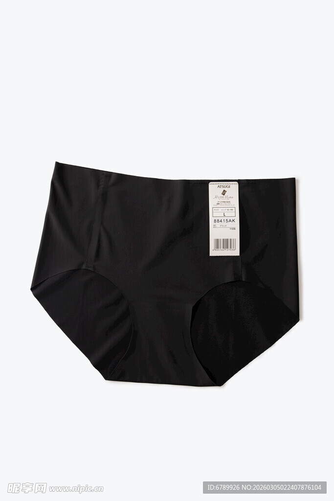 黑色女士三角内裤展示