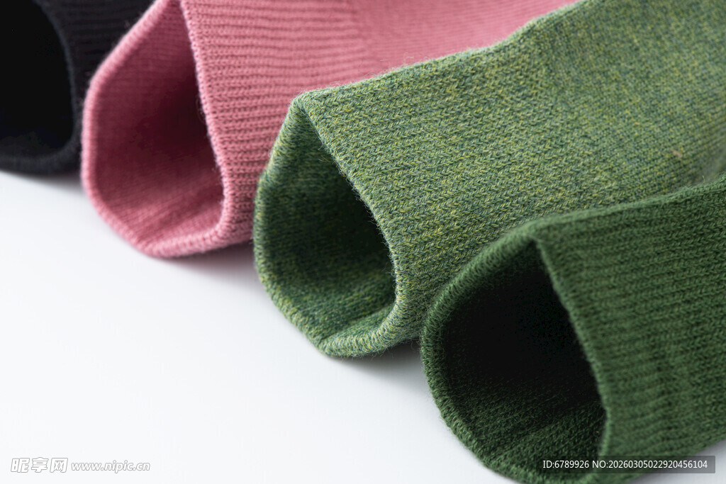 多彩棉袜袜口展示