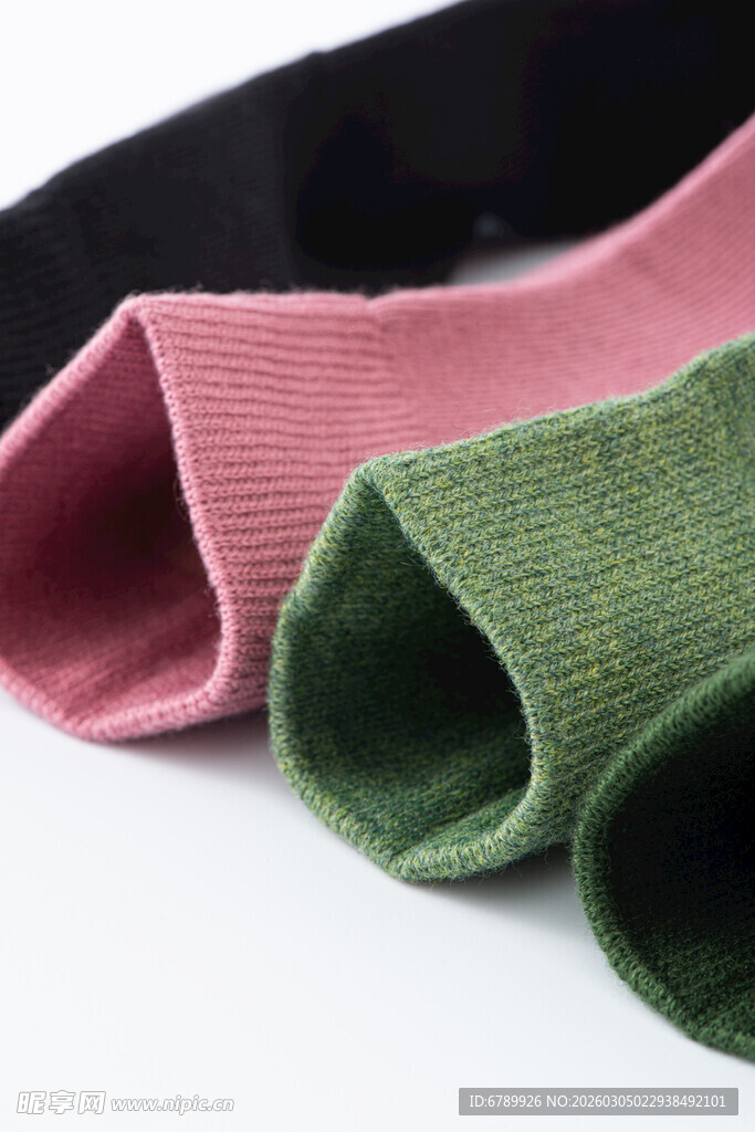 多彩棉袜袜口展示