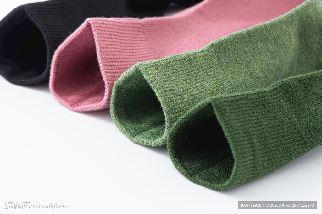 多彩棉袜袜口展示