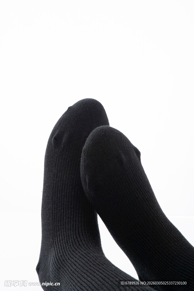 黑色袜子特写