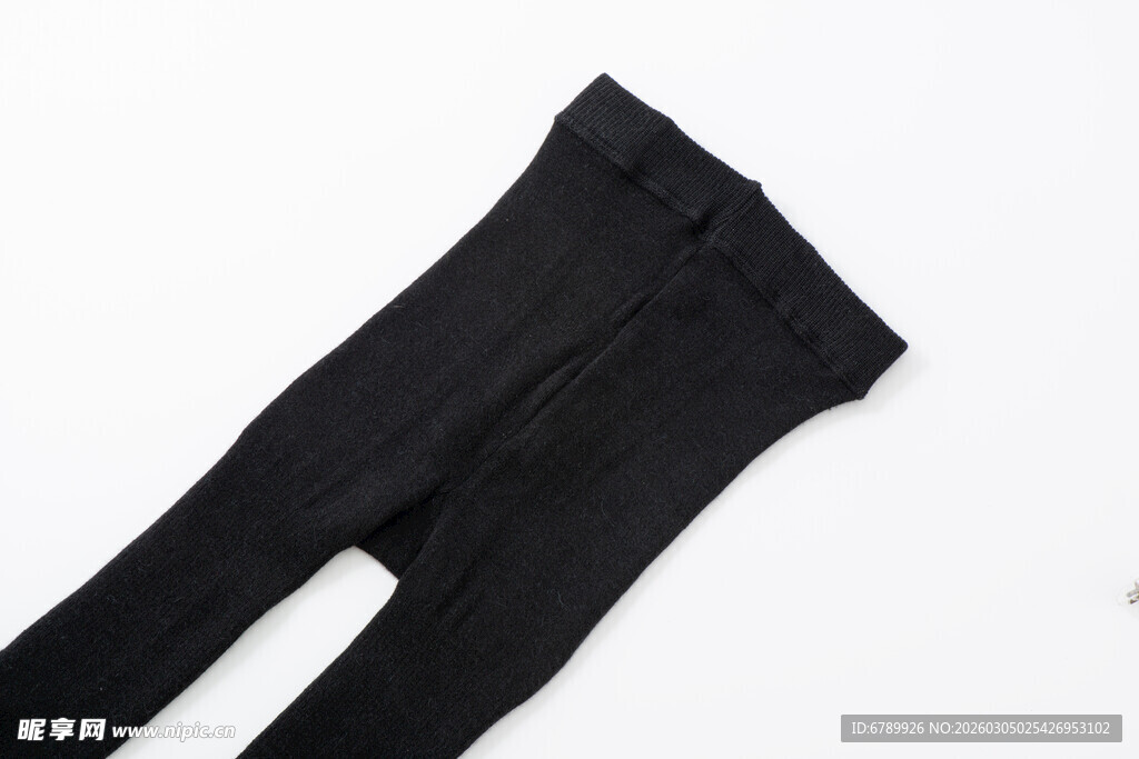 黑色紧身裤特写