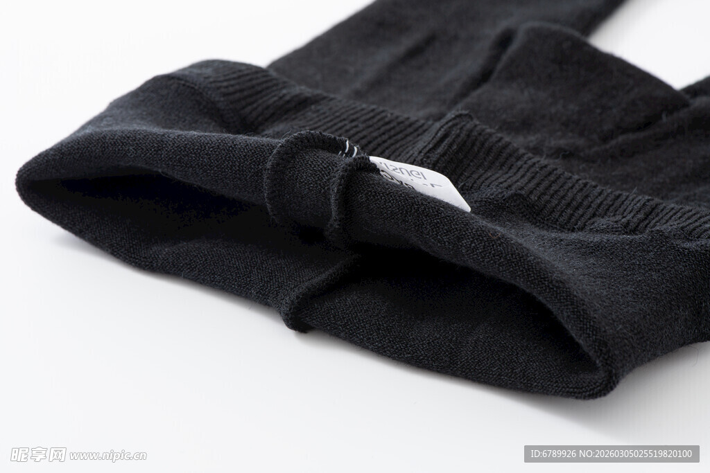 黑色连裤袜特写