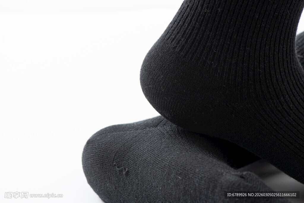 黑色连裤袜特写